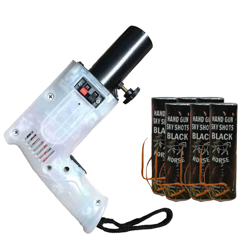 Pyro Gun With 6 Sky Shots