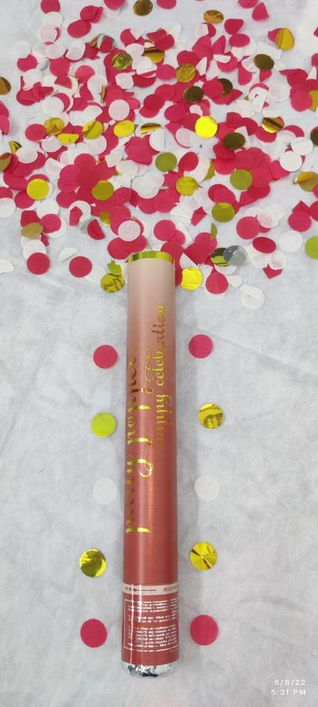 Round Confetti Popper - Pack of 2