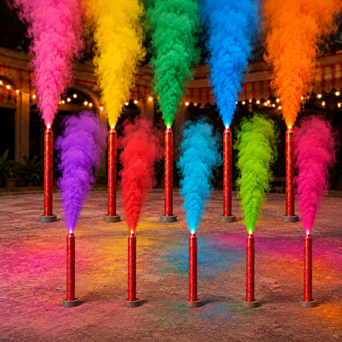 Premium scented color smoke sticks for events