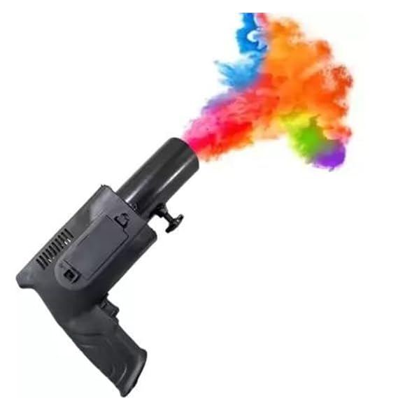 Cold Pyro Gun with 6 Pcs Color refill shots