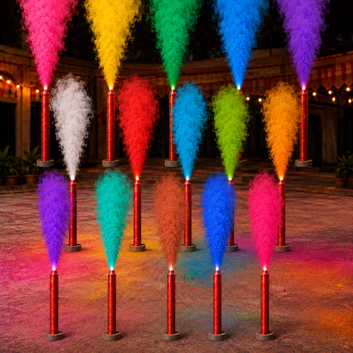Premium scented color smoke sticks for events
