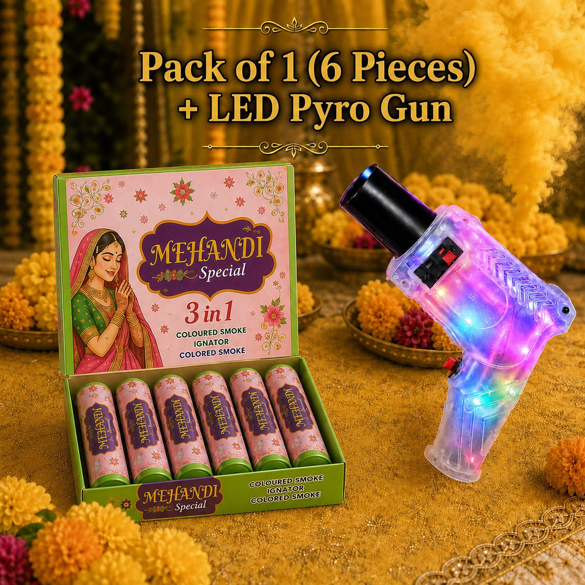 LED Gun with Color(3in1) Refills