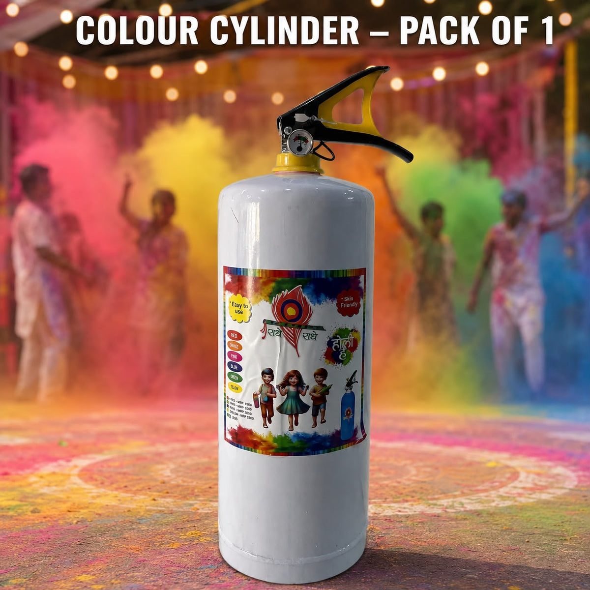 Best Quality Color Container for Holi - 2 KG