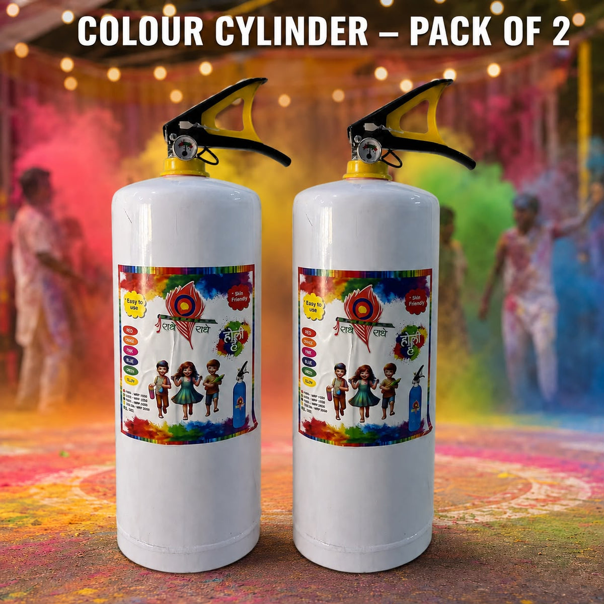 Best Quality Color Container for Holi - 2 KG