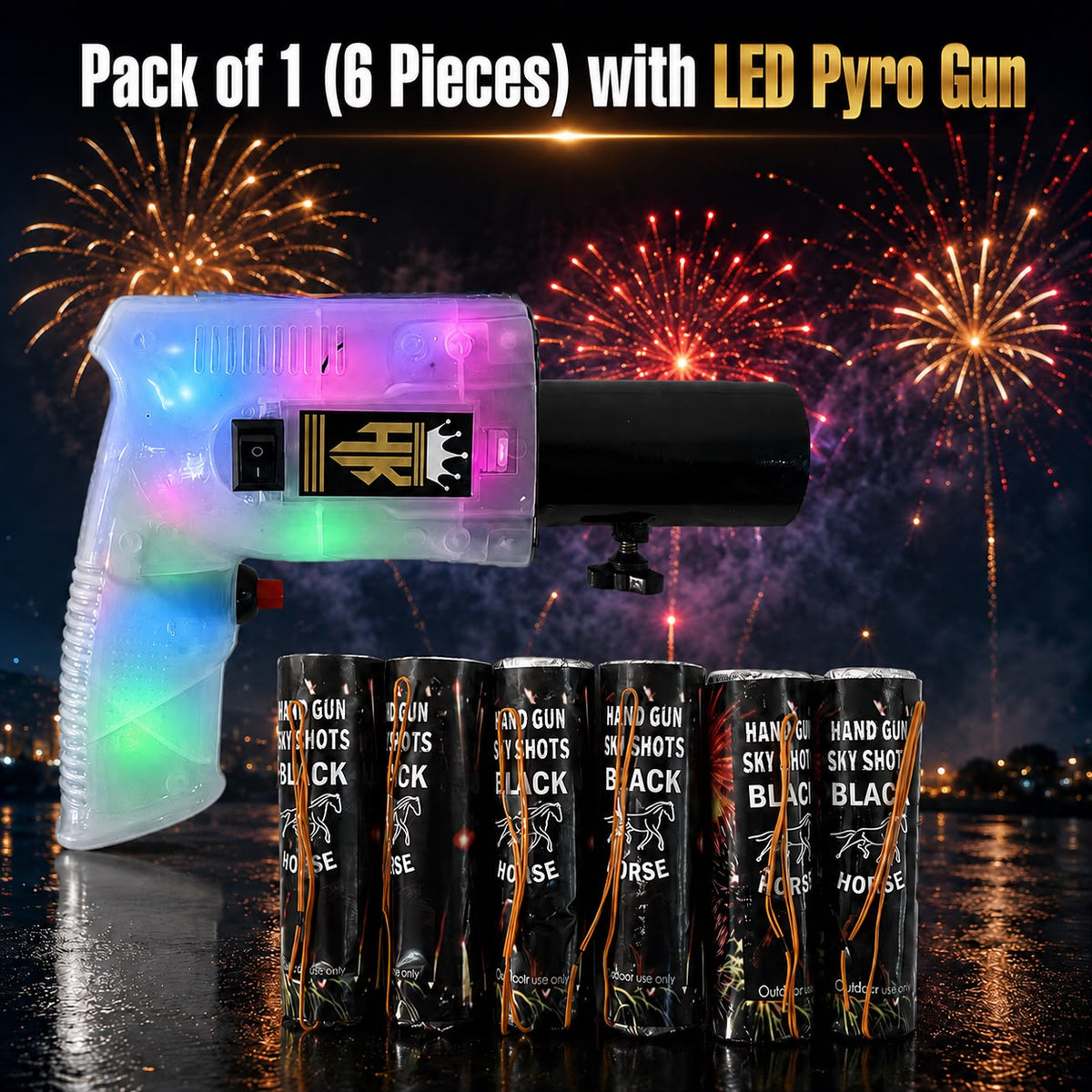 LED Gun with Single Imported Skyshort