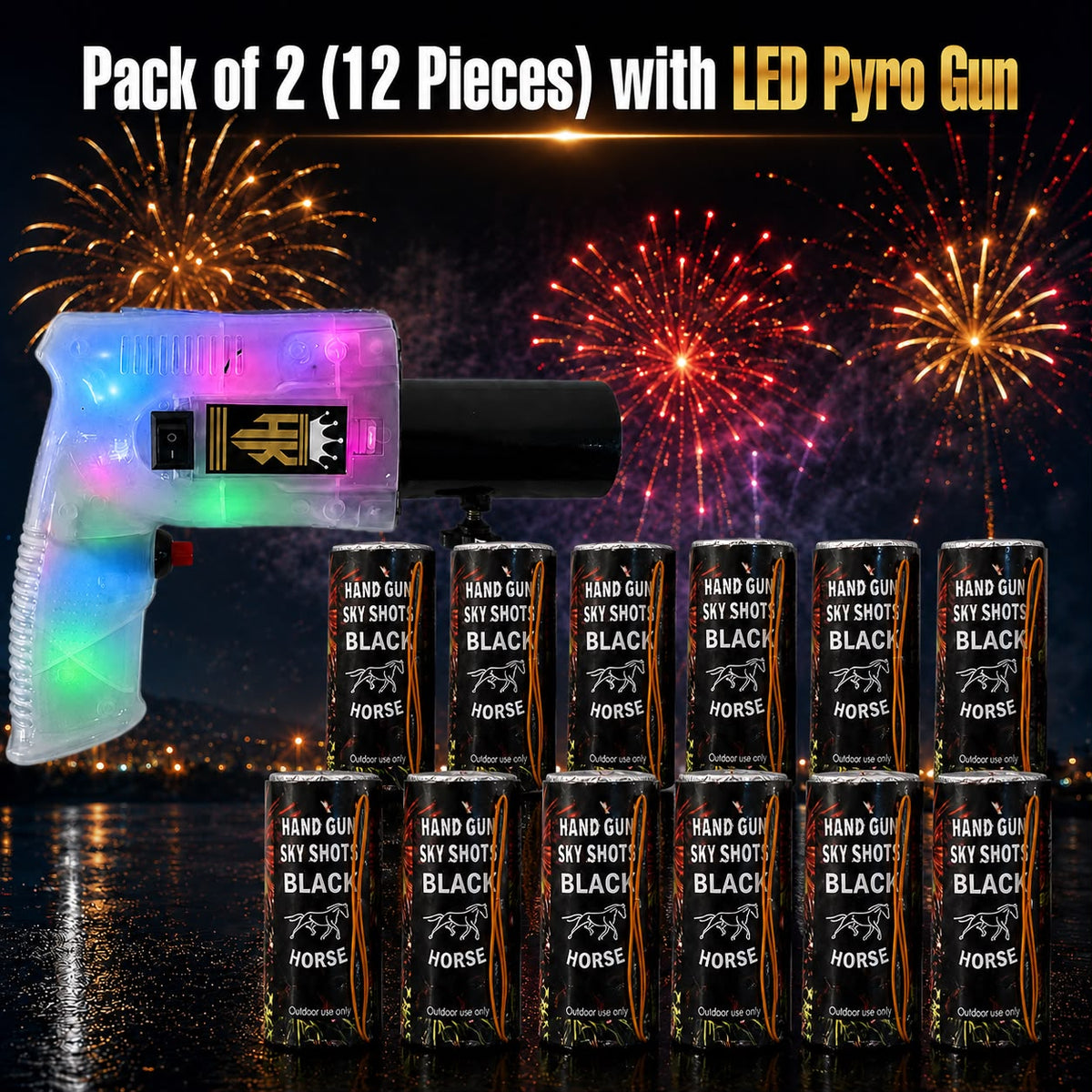 LED Gun with Single Imported Skyshort